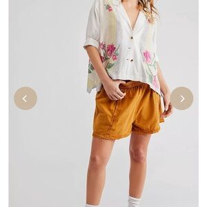 FREE PEOPLE MOVEMENT GET FREE POPLIN PULL ON SHORTS